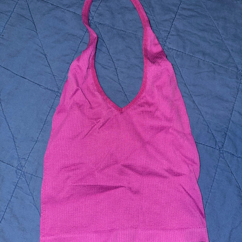 UO Vibrant Pink Halter Top